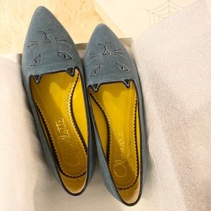 Authentic Kitty Flats Velvet 36